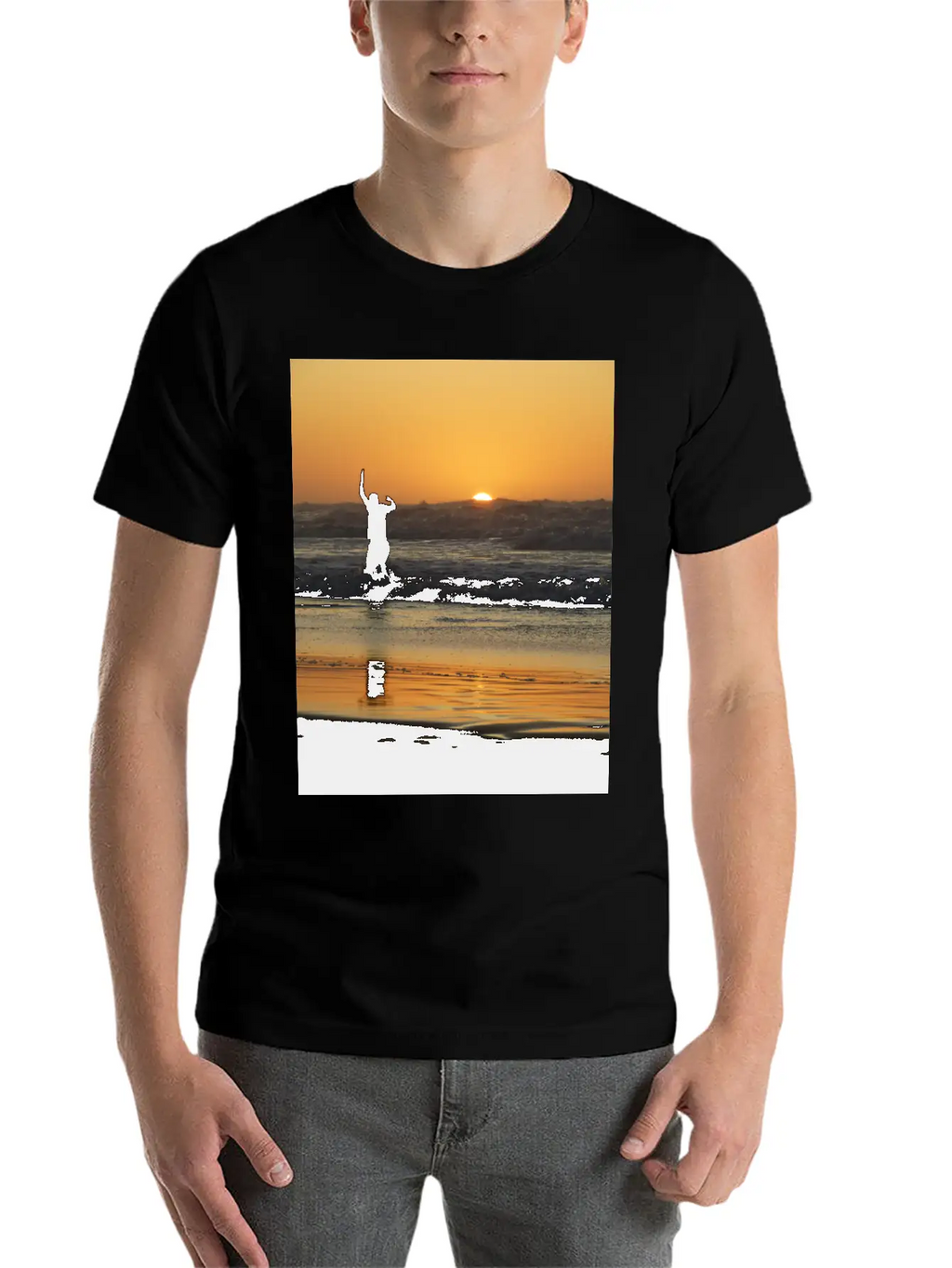 Sunset, Sunset Lovers, Sunset Time Classic Cotton Tee – Unisex Comfort For Any Season