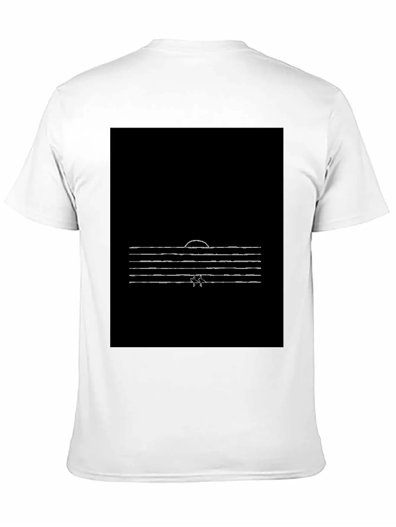 SUNSET SURF | Minimalist Surf Art | Ocean Poster Essential Cotton Tee For Daily Outfits – Unisex Style