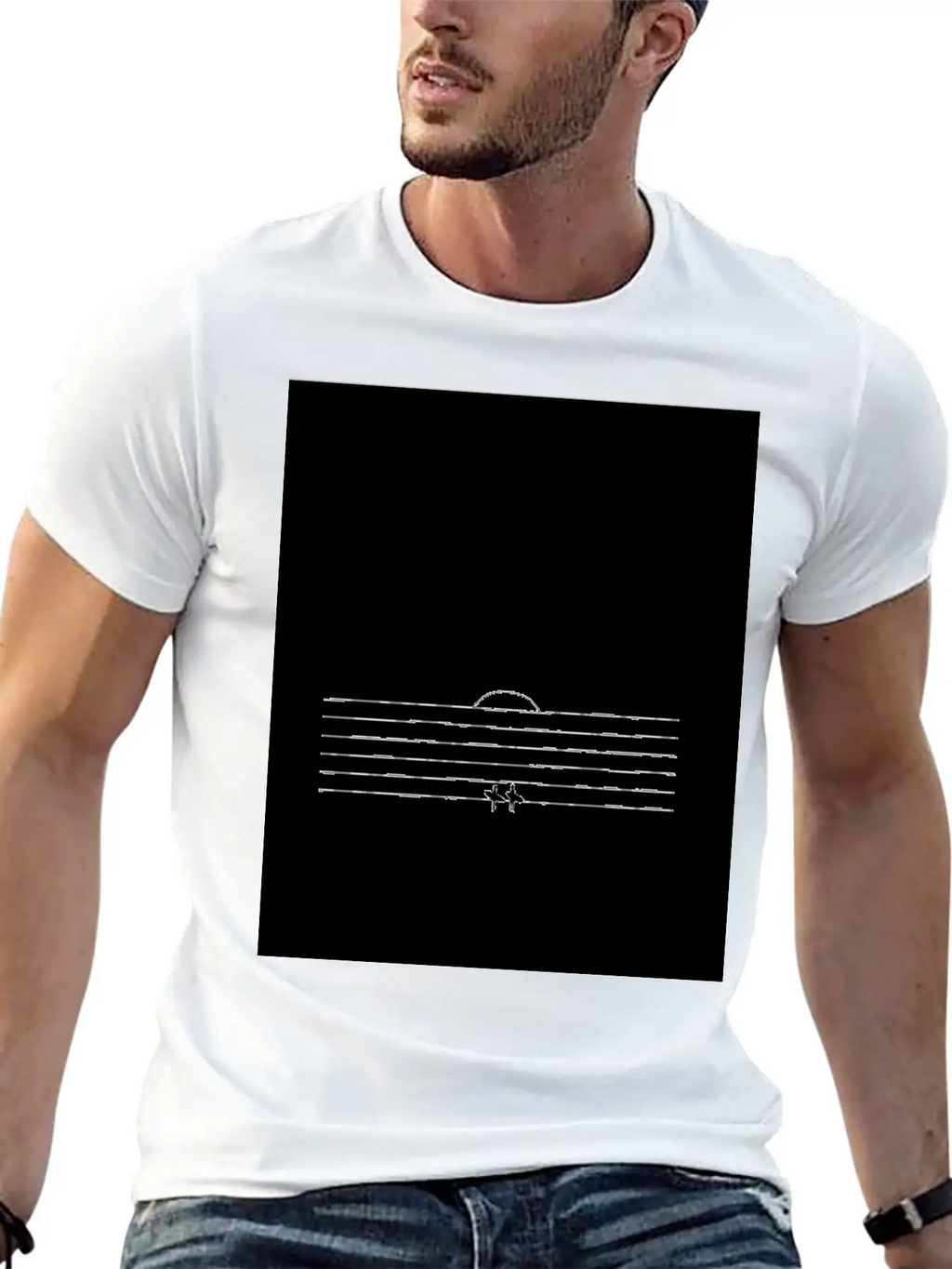 SUNSET SURF | Minimalist Surf Art | Ocean Poster Essential Cotton Tee For Daily Outfits – Unisex Style