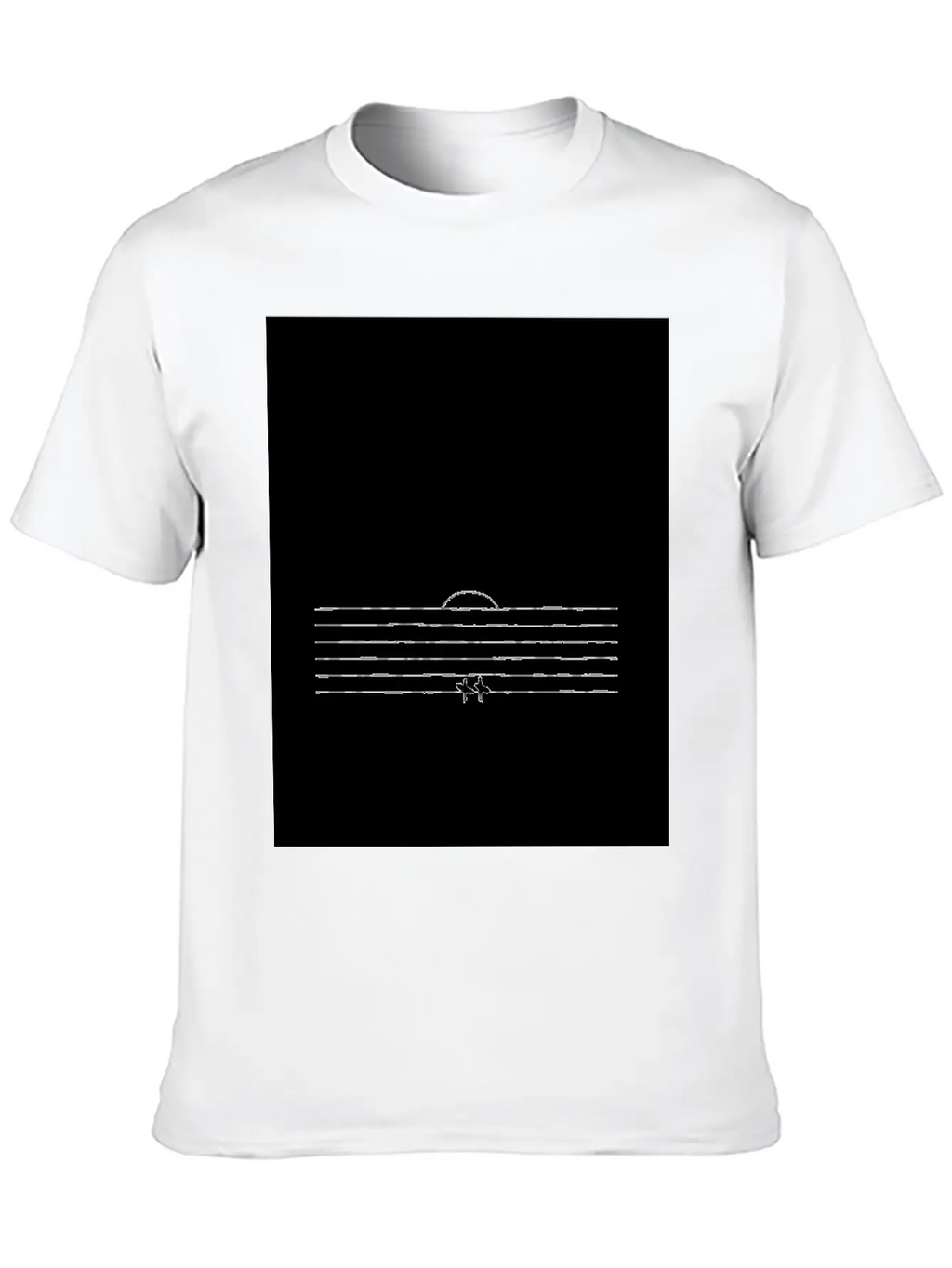 SUNSET SURF | Minimalist Surf Art | Ocean Poster Essential Cotton Tee For Daily Outfits – Unisex Style