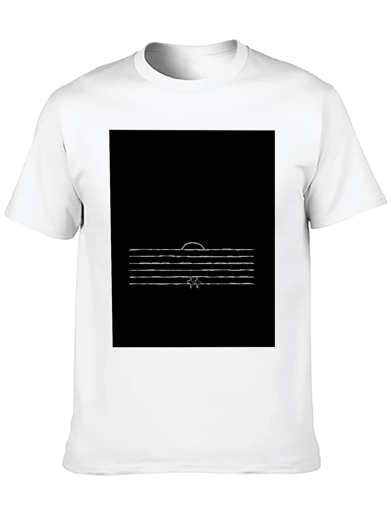 SUNSET SURF | Minimalist Surf Art | Ocean Poster Essential Cotton Tee For Daily Outfits – Unisex Style