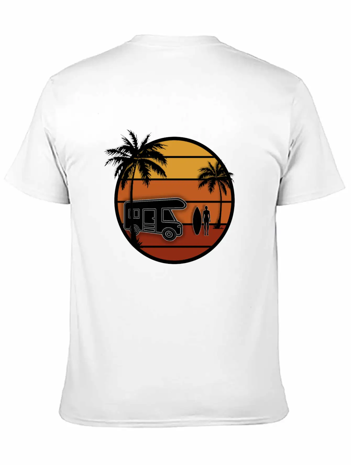 Sunset Surfer Classic Cotton Tee – Unisex Comfort For Any Season