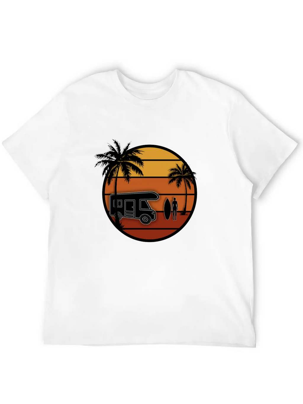 Sunset Surfer Classic Cotton Tee – Unisex Comfort For Any Season