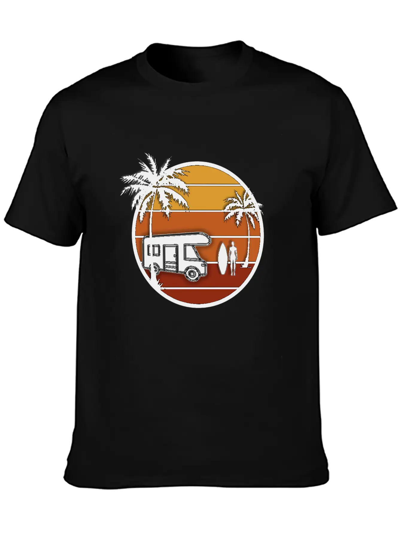 Sunset Surfer Classic Cotton Tee – Unisex Comfort For Any Season