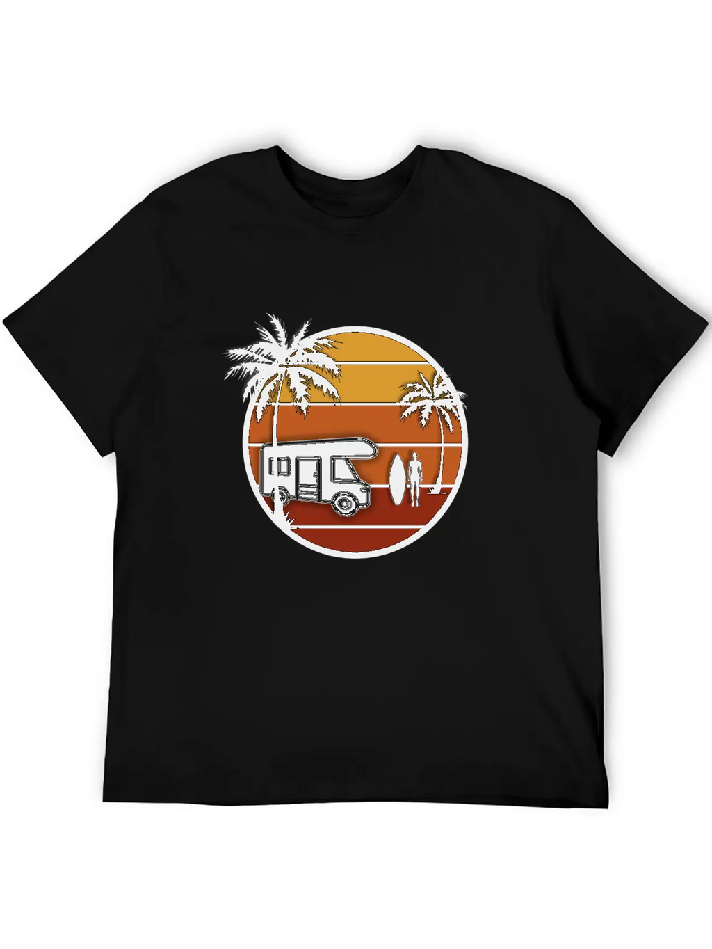 Sunset Surfer Classic Cotton Tee – Unisex Comfort For Any Season