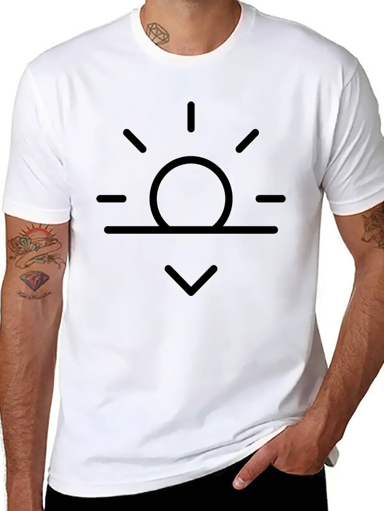 Sunset Unisex Casual T-Shirt – Clean Design For Daily Comfort