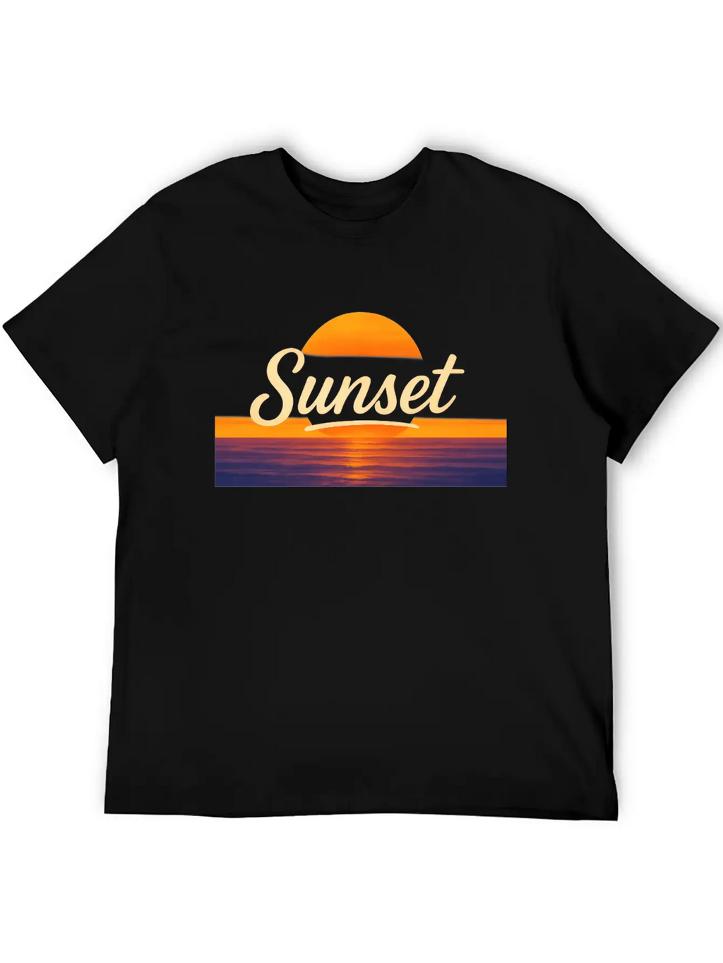 Sunset Vintage Typography – Classic Sunset Design Relaxed Everyday Tee – Lightweight And Durable Cotton
