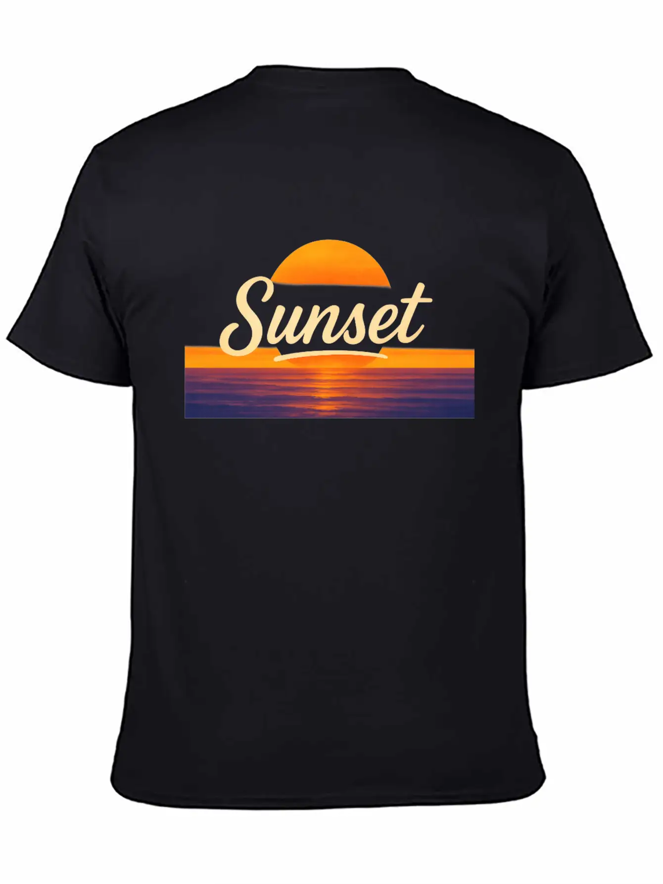 Sunset Vintage Typography – Classic Sunset Design Relaxed Everyday Tee – Lightweight And Durable Cotton