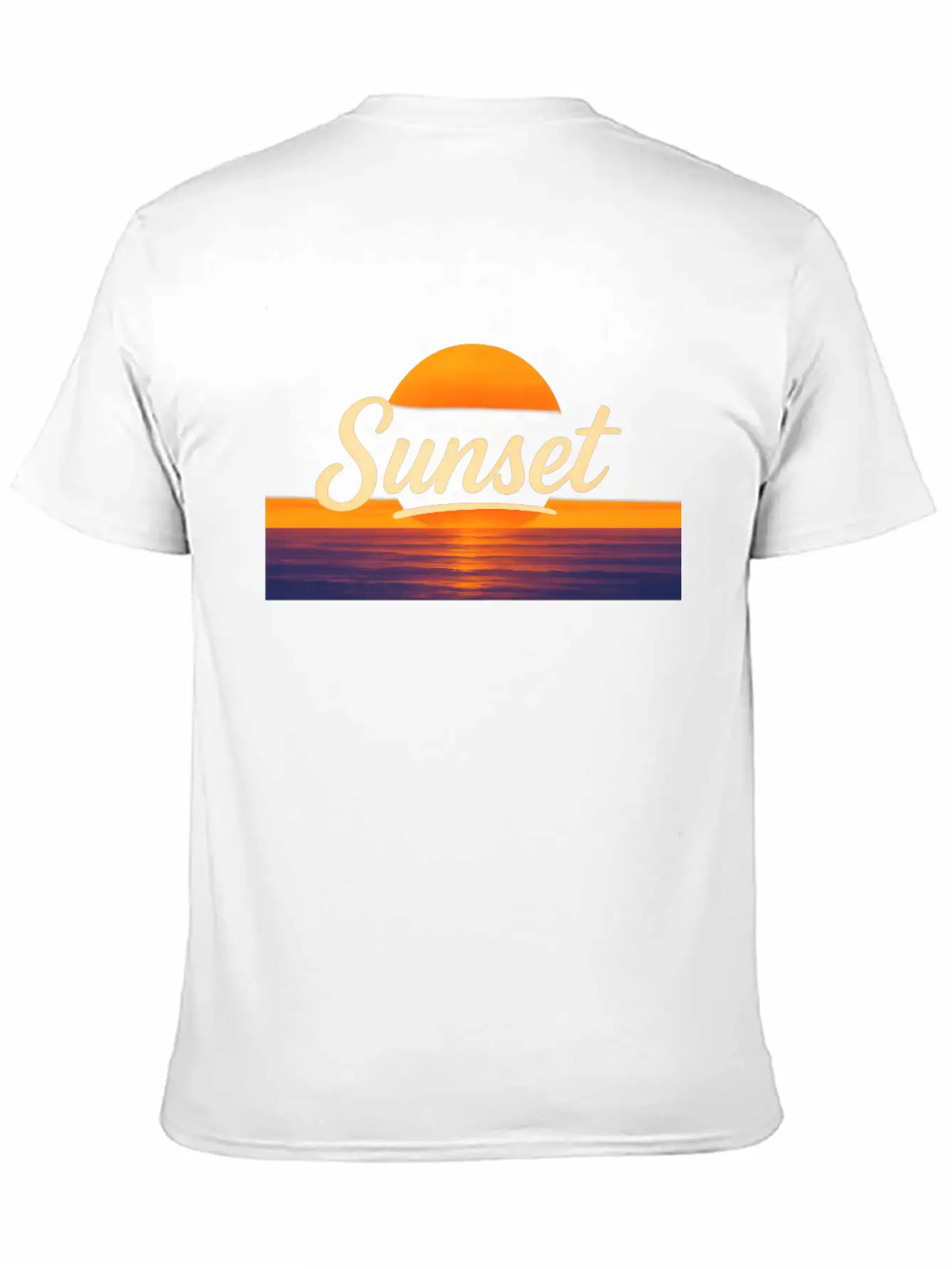 Sunset Vintage Typography – Classic Sunset Design Relaxed Everyday Tee – Lightweight And Durable Cotton