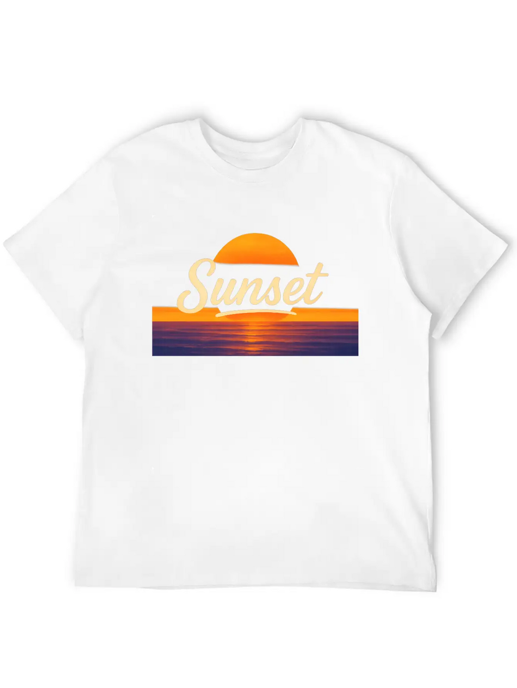 Sunset Vintage Typography – Classic Sunset Design Relaxed Everyday Tee – Lightweight And Durable Cotton