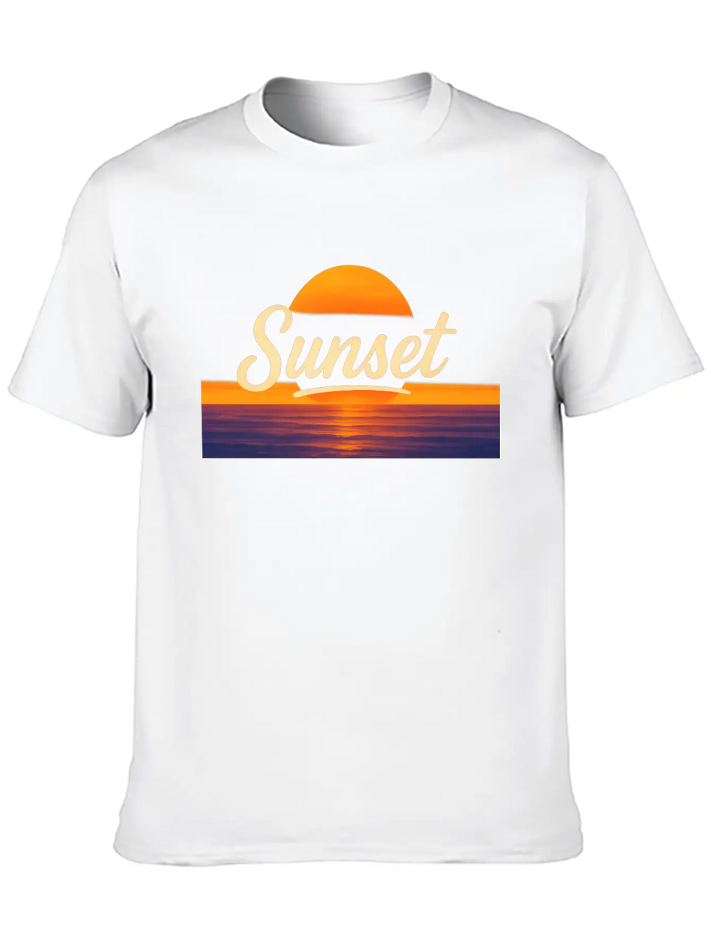 Sunset Vintage Typography – Classic Sunset Design Relaxed Everyday Tee – Lightweight And Durable Cotton