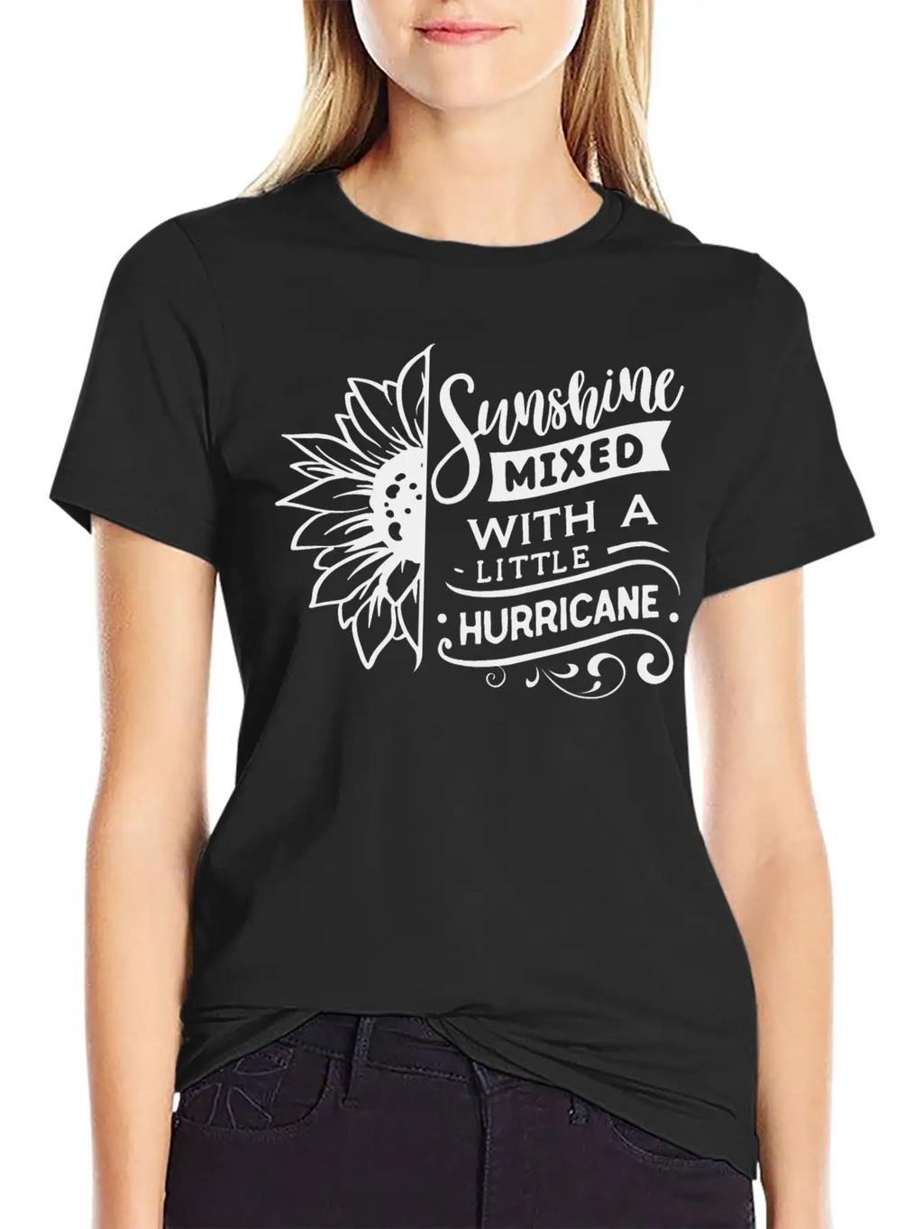 Sunshine Mixed With A Little Hurricane Breathable Soft Cotton T-Shirt – Timeless Casual Look