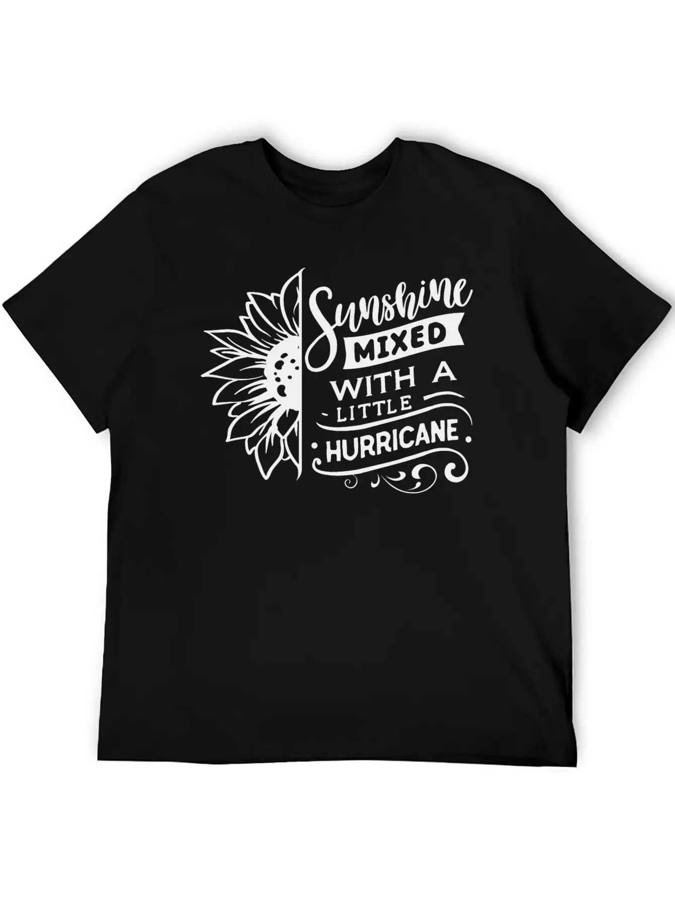 Sunshine Mixed With A Little Hurricane Breathable Soft Cotton T-Shirt – Timeless Casual Look