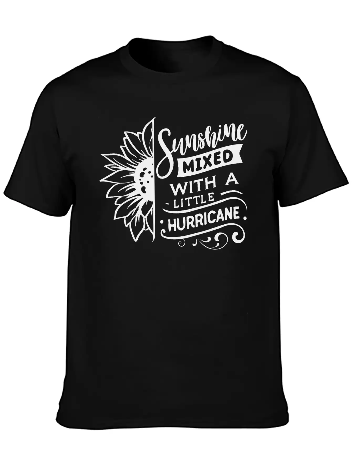 Sunshine Mixed With A Little Hurricane Breathable Soft Cotton T-Shirt – Timeless Casual Look