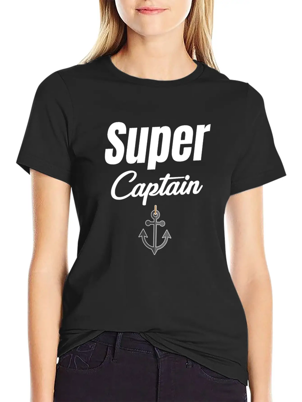 Super Captain Funny Ship Captain Cruise Sailing Basic Graphic T-Shirt – Daily Comfort In Soft Cotton