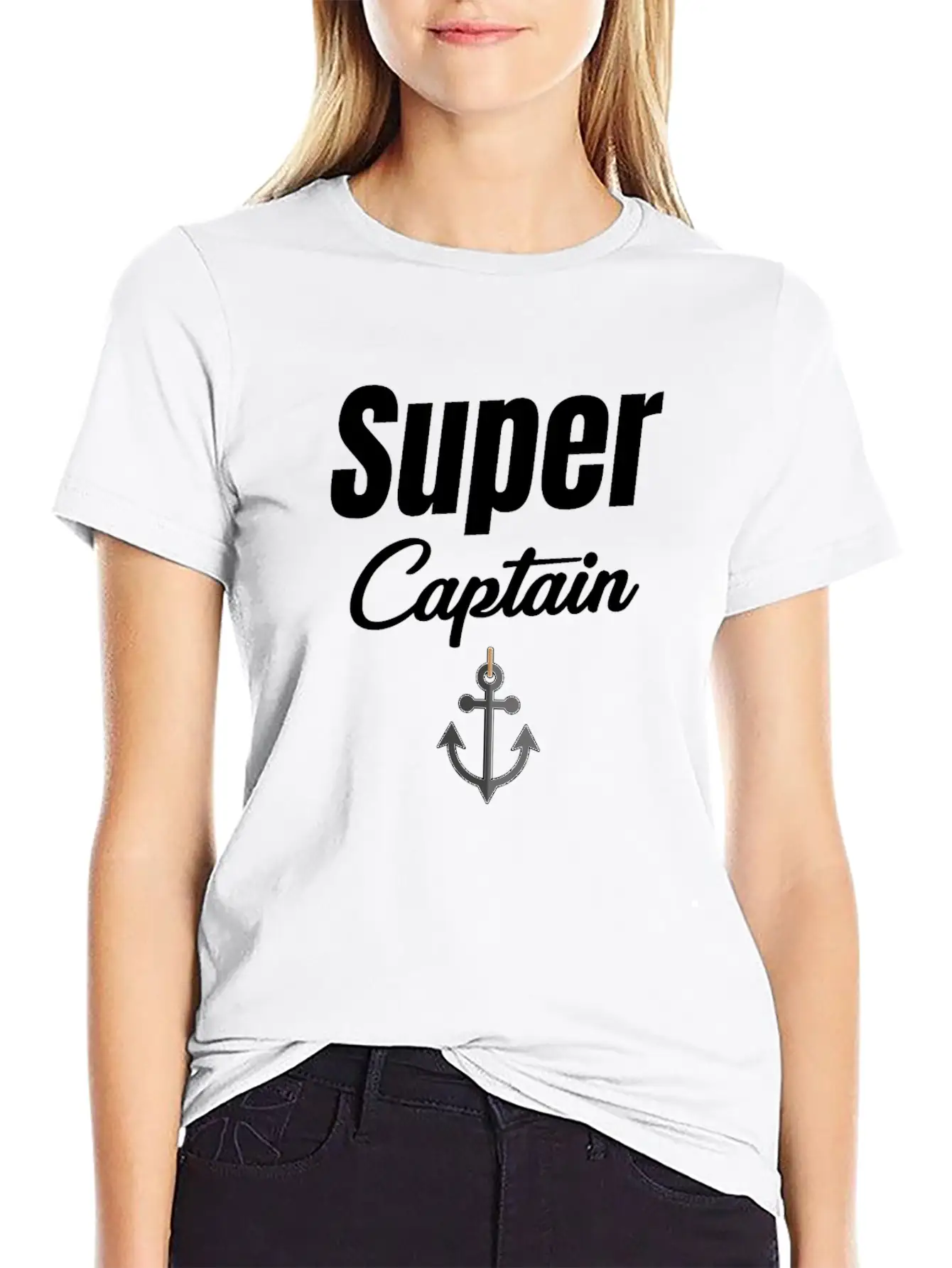 Super Captain Funny Ship Captain Cruise Sailing Basic Graphic T-Shirt – Daily Comfort In Soft Cotton