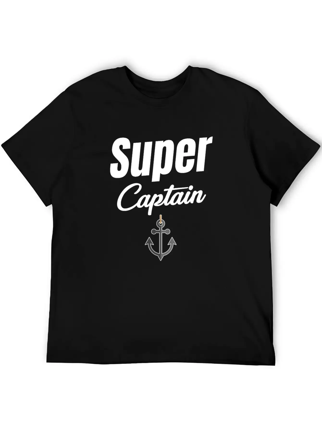 Super Captain Funny Ship Captain Cruise Sailing Basic Graphic T-Shirt – Daily Comfort In Soft Cotton