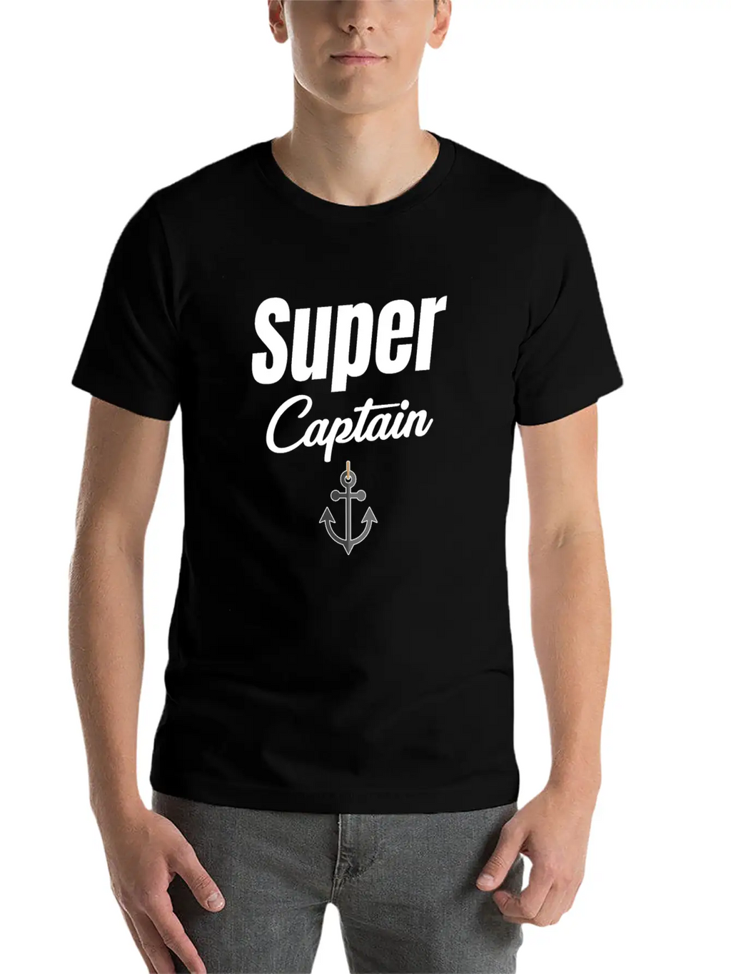 Super Captain Funny Ship Captain Cruise Sailing Basic Graphic T-Shirt – Daily Comfort In Soft Cotton