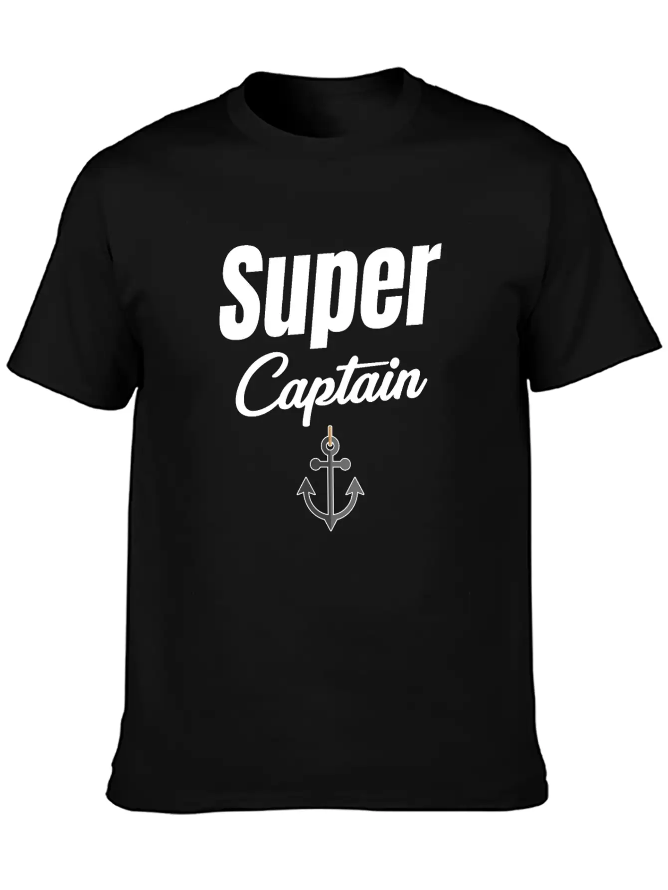 Super Captain Funny Ship Captain Cruise Sailing Basic Graphic T-Shirt – Daily Comfort In Soft Cotton