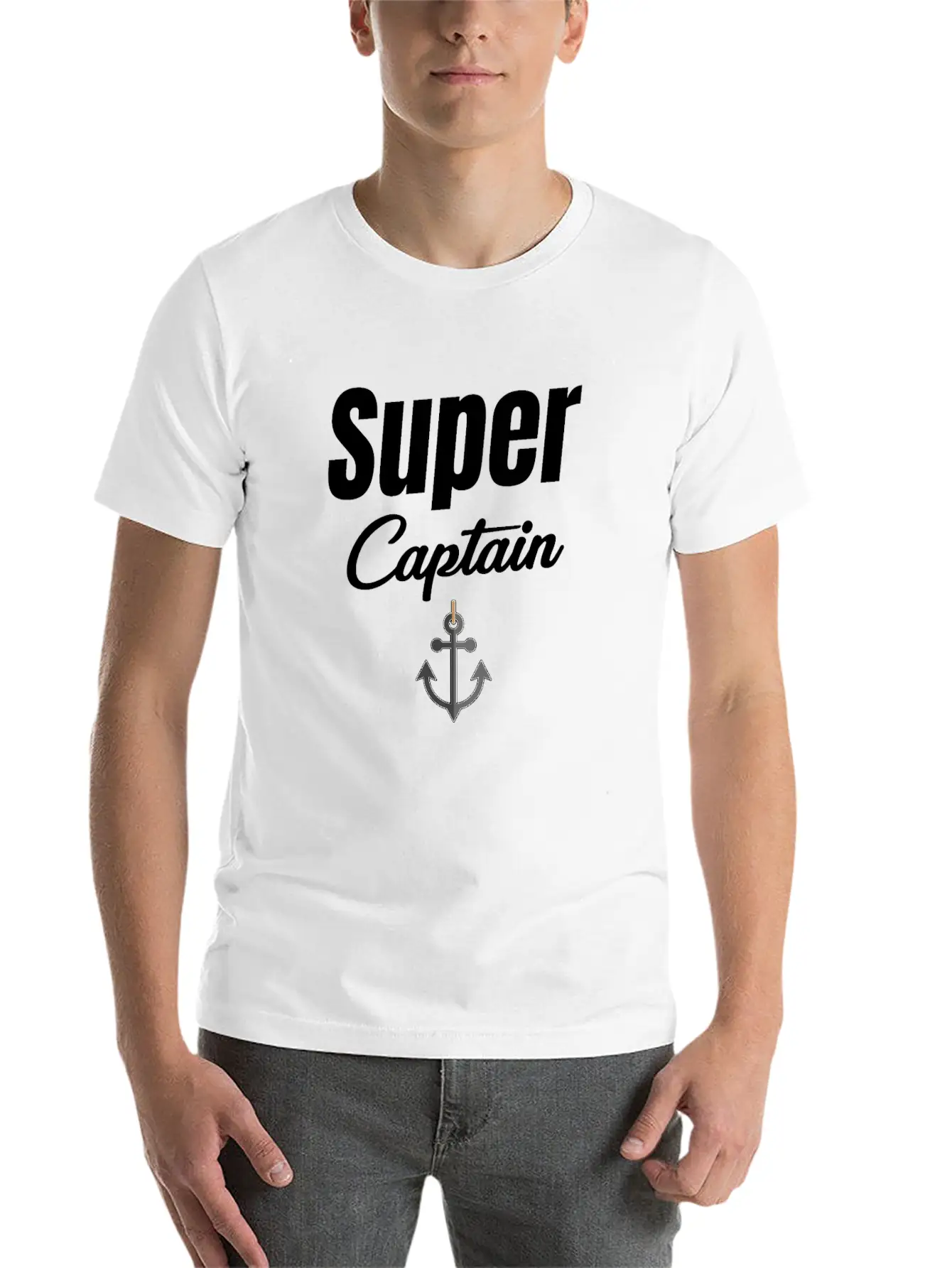 Super Captain Funny Ship Captain Cruise Sailing Basic Graphic T-Shirt – Daily Comfort In Soft Cotton