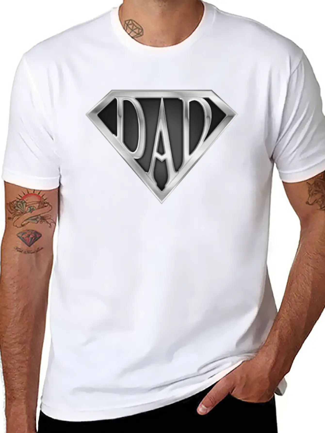 Super Dad Stylish Everyday T-Shirt – Unisex Basic Cotton Tee