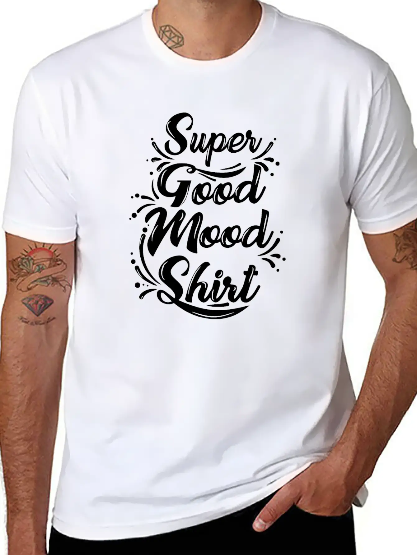 Super Good Mood Shirt Funny Happy Tee Positive Relaxed Everyday Tee – Lightweight And Durable Cotton