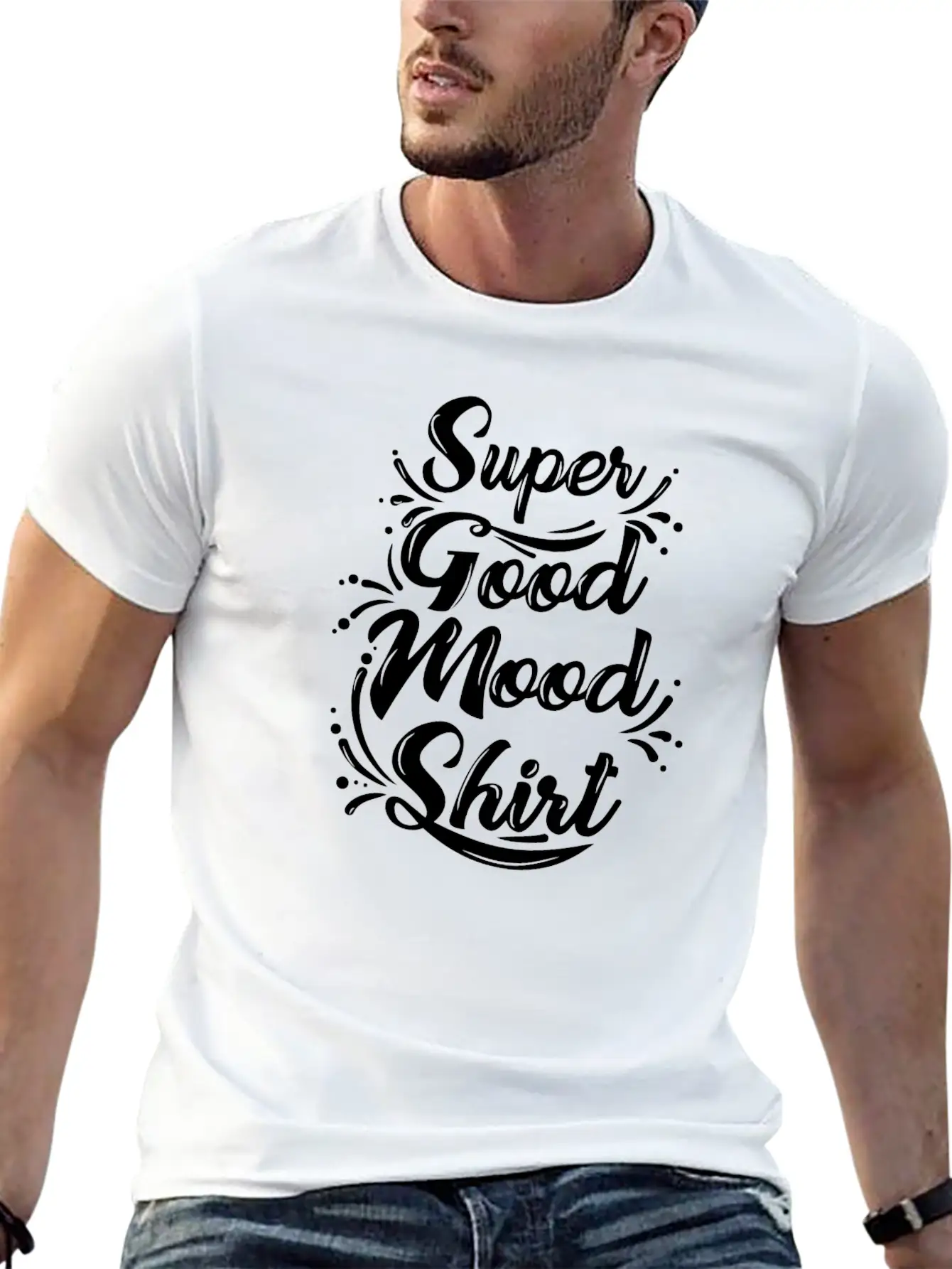 Super Good Mood Shirt Funny Happy Tee Positive Relaxed Everyday Tee – Lightweight And Durable Cotton