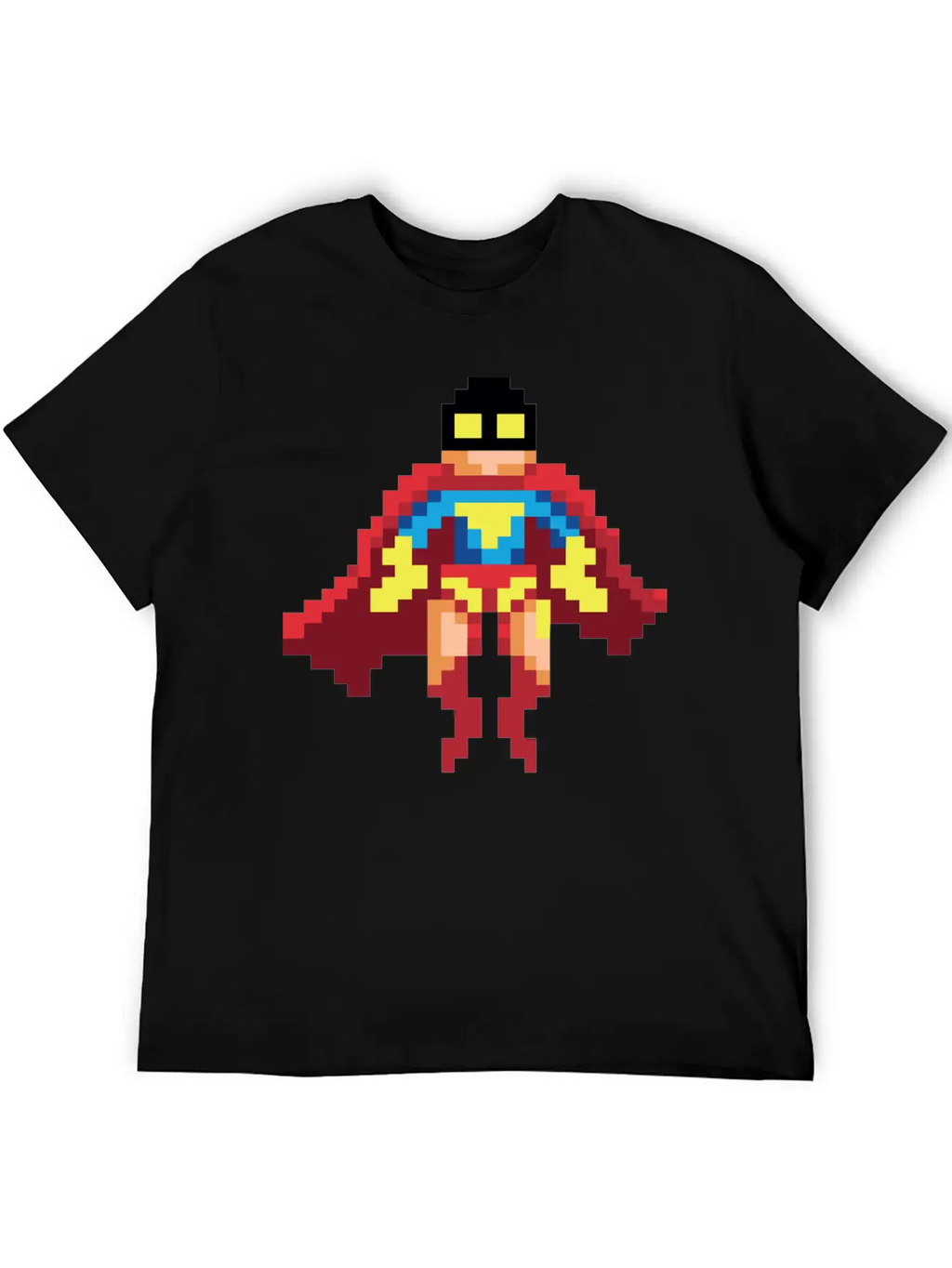 Super Hero Pixel Art - Vince Essential Cotton Tee For Daily Outfits – Unisex Style