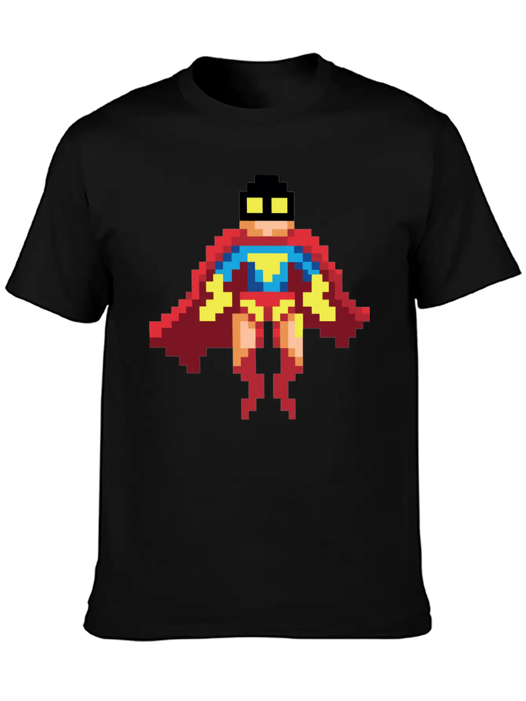 Super Hero Pixel Art - Vince Essential Cotton Tee For Daily Outfits – Unisex Style