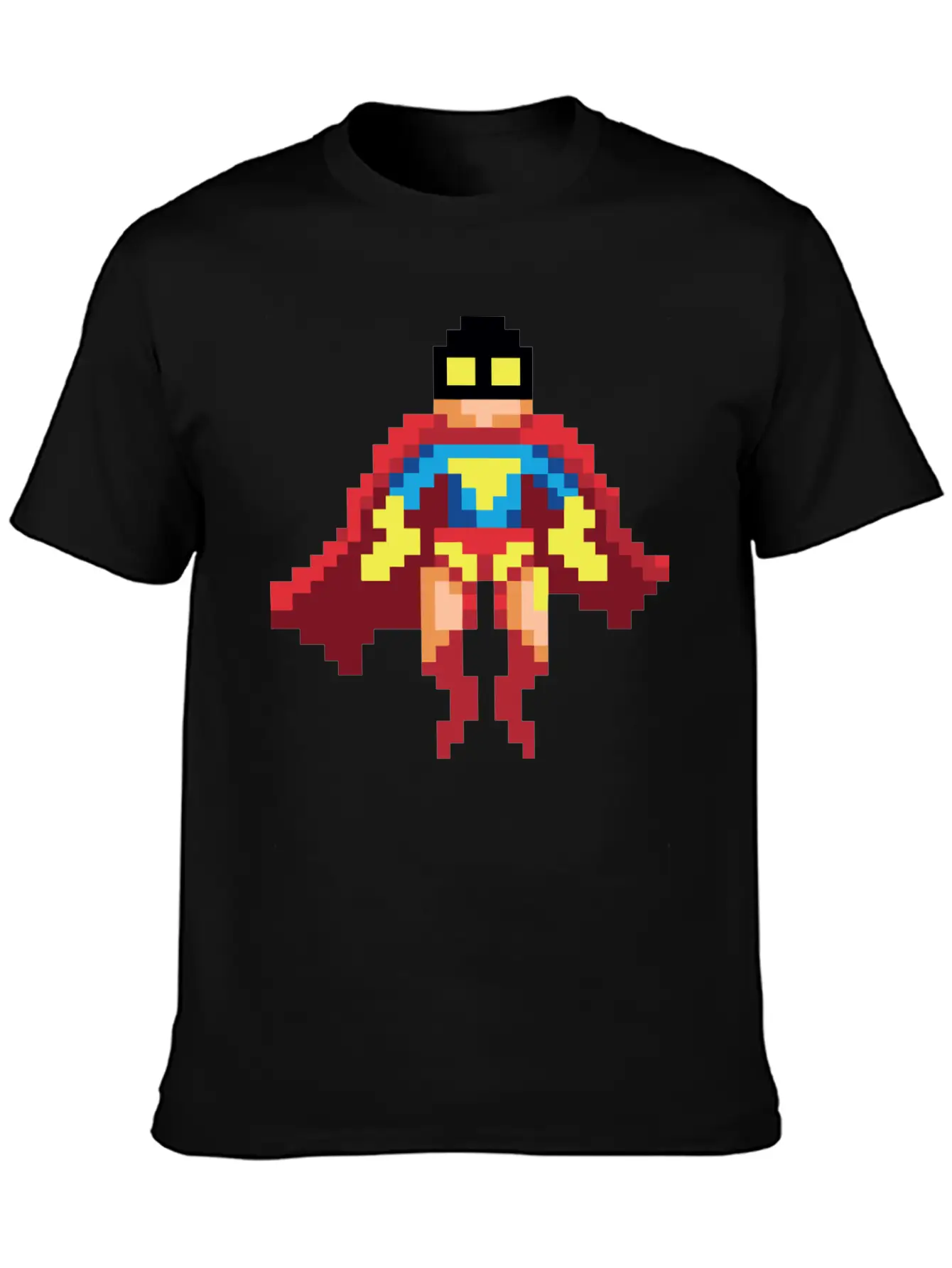 Super Hero Pixel Art - Vince Essential Cotton Tee For Daily Outfits – Unisex Style
