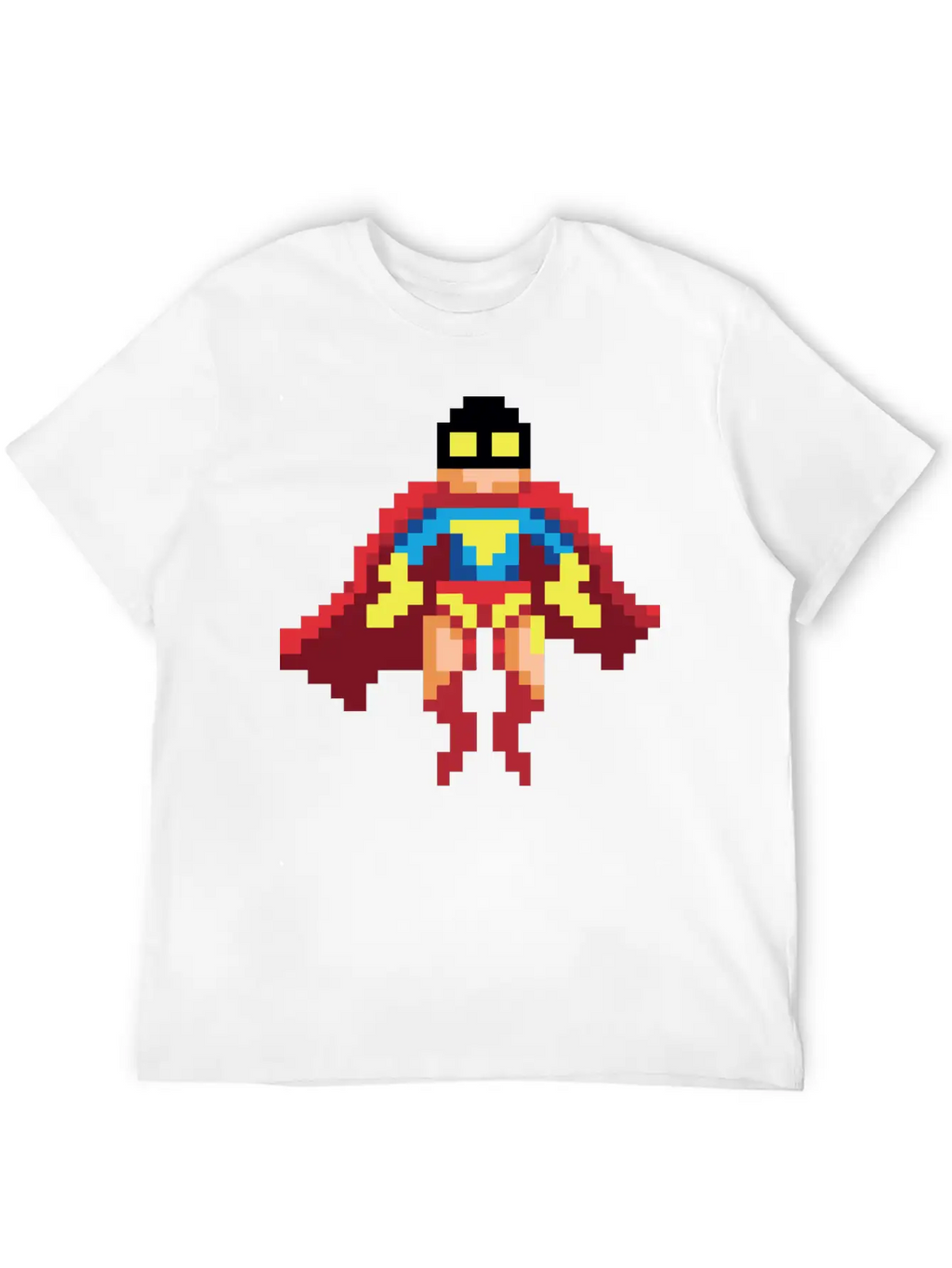 Super Hero Pixel Art - Vince Essential Cotton Tee For Daily Outfits – Unisex Style