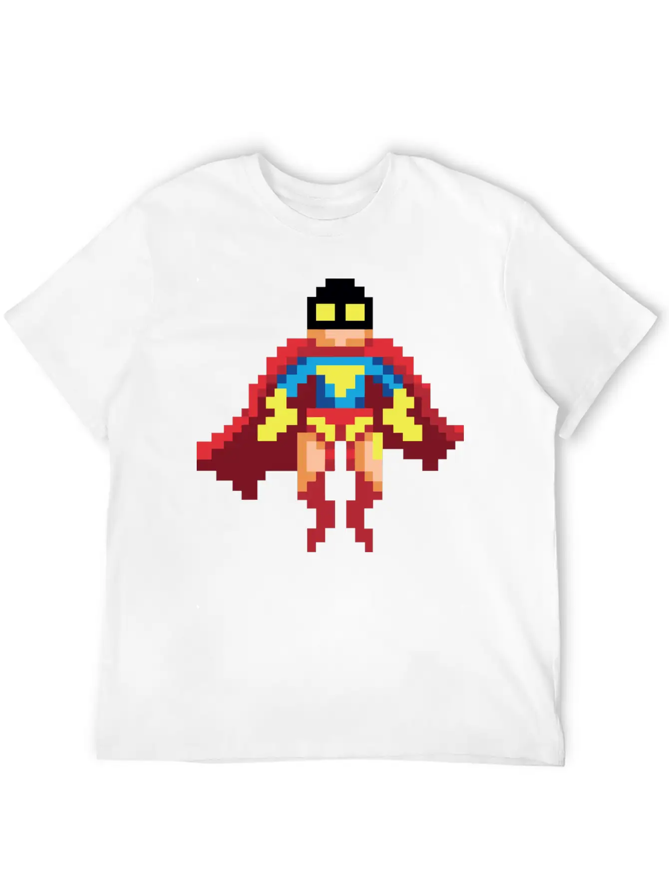 Super Hero Pixel Art - Vince Essential Cotton Tee For Daily Outfits – Unisex Style