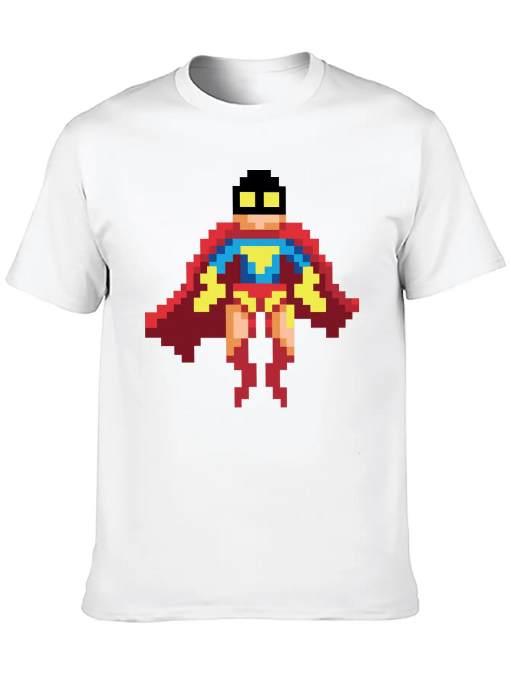 Super Hero Pixel Art - Vince Essential Cotton Tee For Daily Outfits – Unisex Style