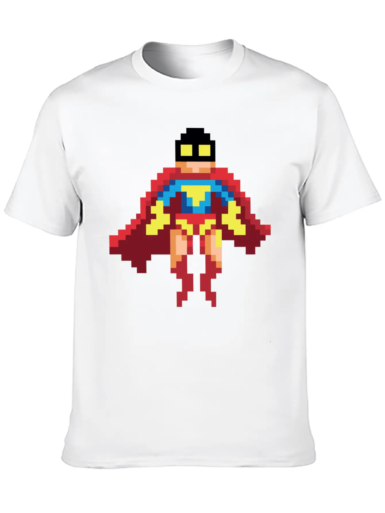 Super Hero Pixel Art - Vince Essential Cotton Tee For Daily Outfits – Unisex Style