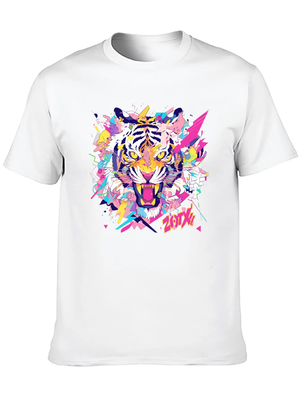 Super Turbo Killer Pop Art Tiger Relaxed Everyday Tee – Lightweight And Durable Cotton