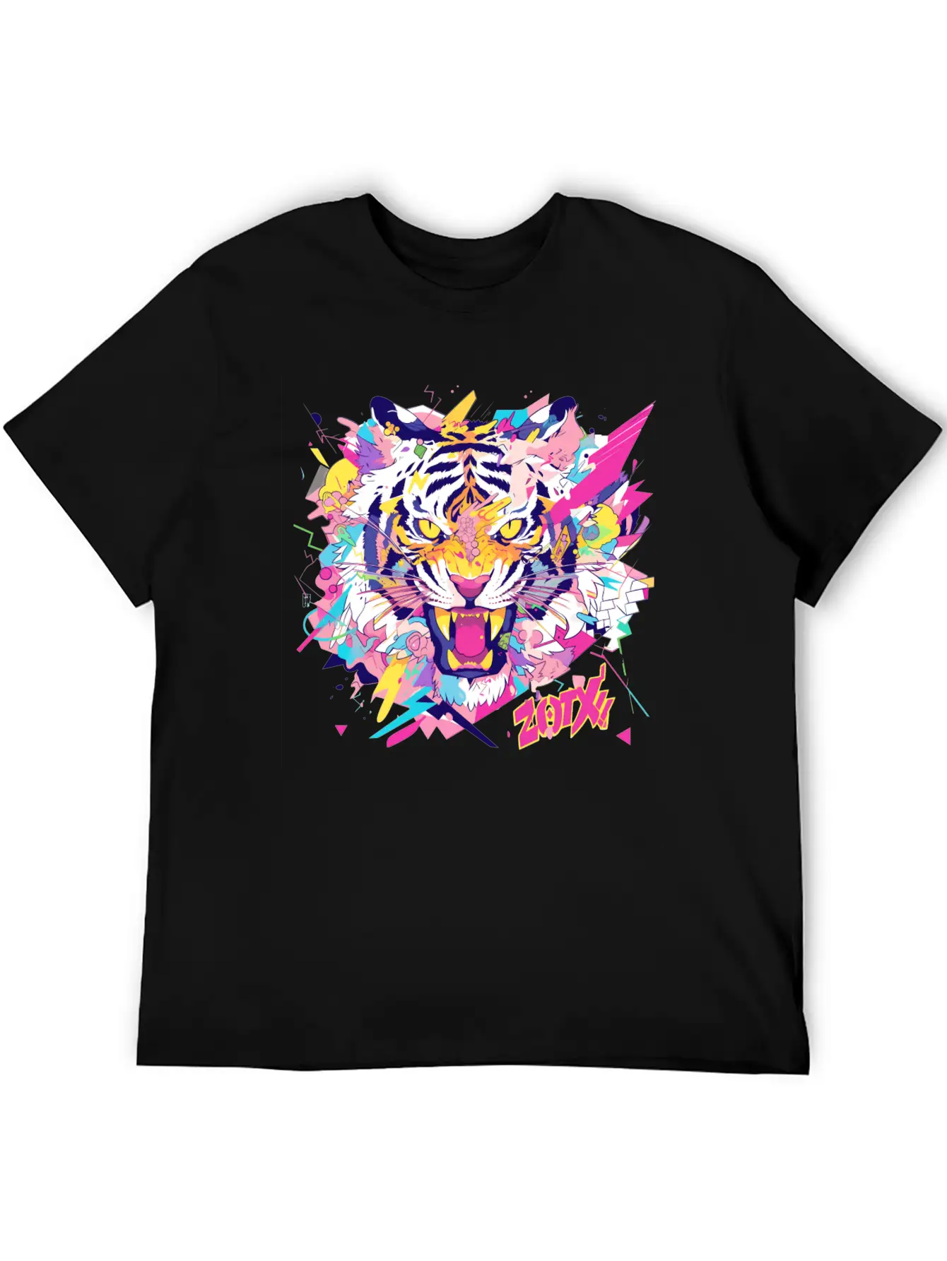 Super Turbo Killer Pop Art Tiger Relaxed Everyday Tee – Lightweight And Durable Cotton