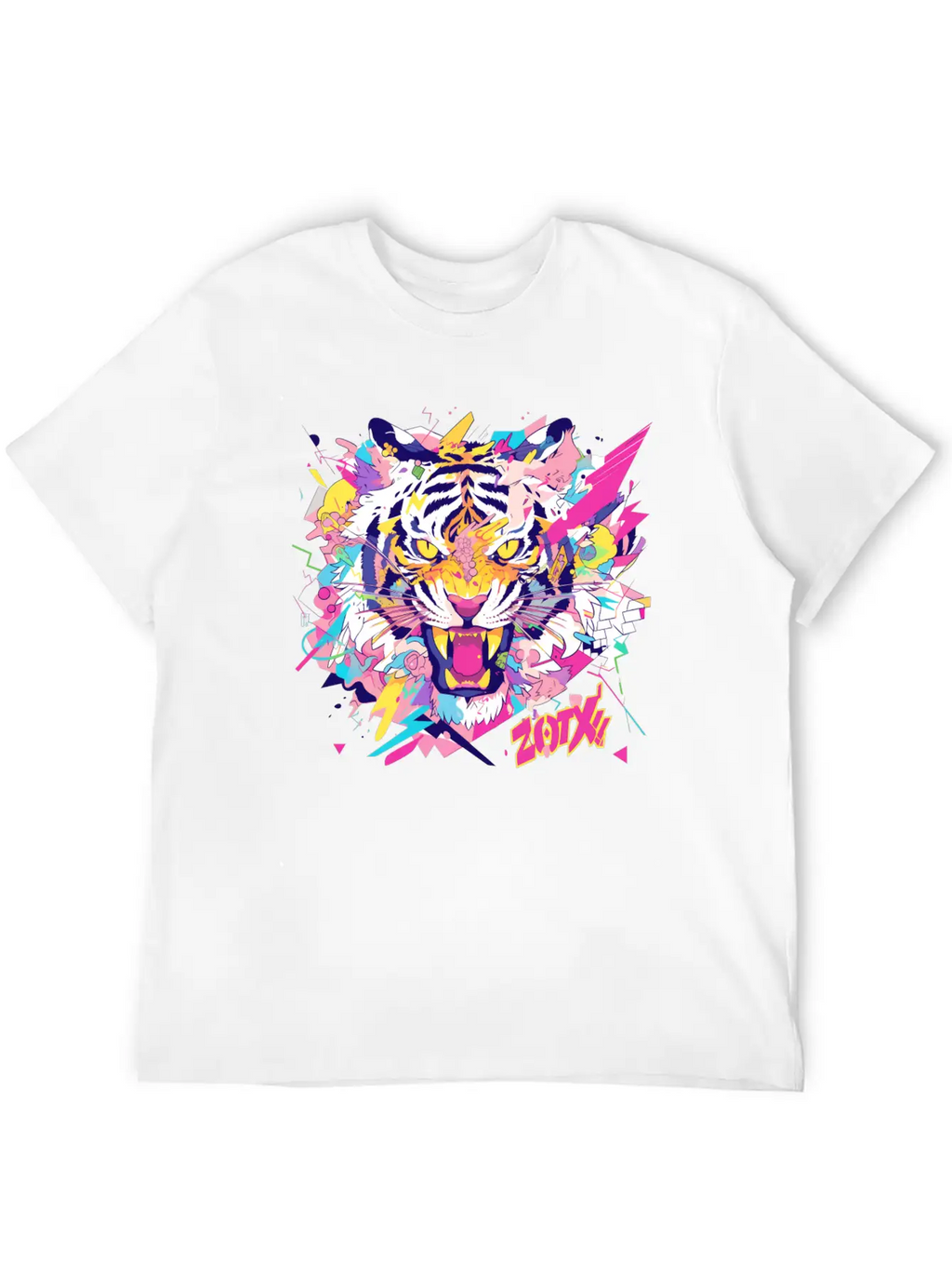 Super Turbo Killer Pop Art Tiger Relaxed Everyday Tee – Lightweight And Durable Cotton