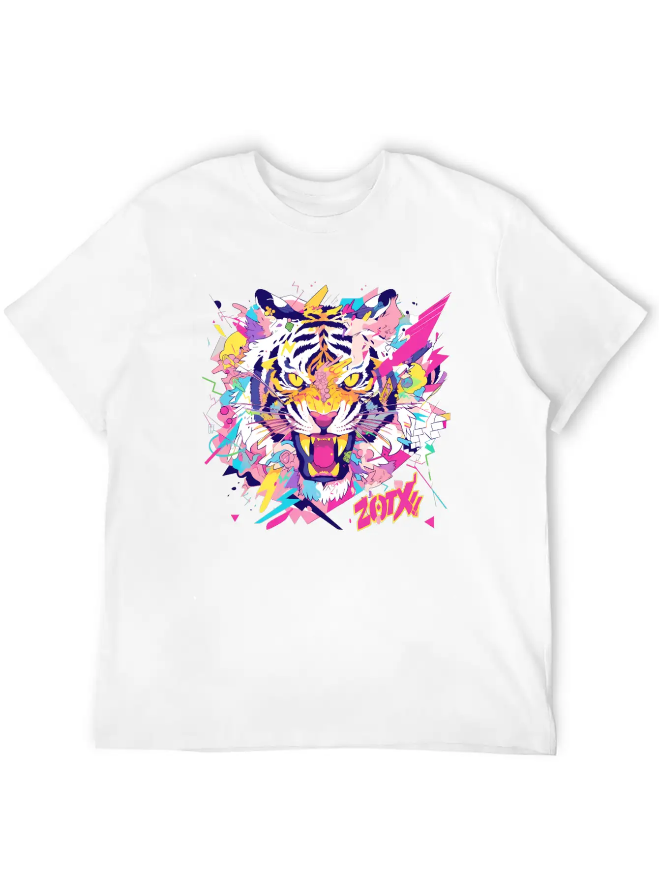 Super Turbo Killer Pop Art Tiger Relaxed Everyday Tee – Lightweight And Durable Cotton