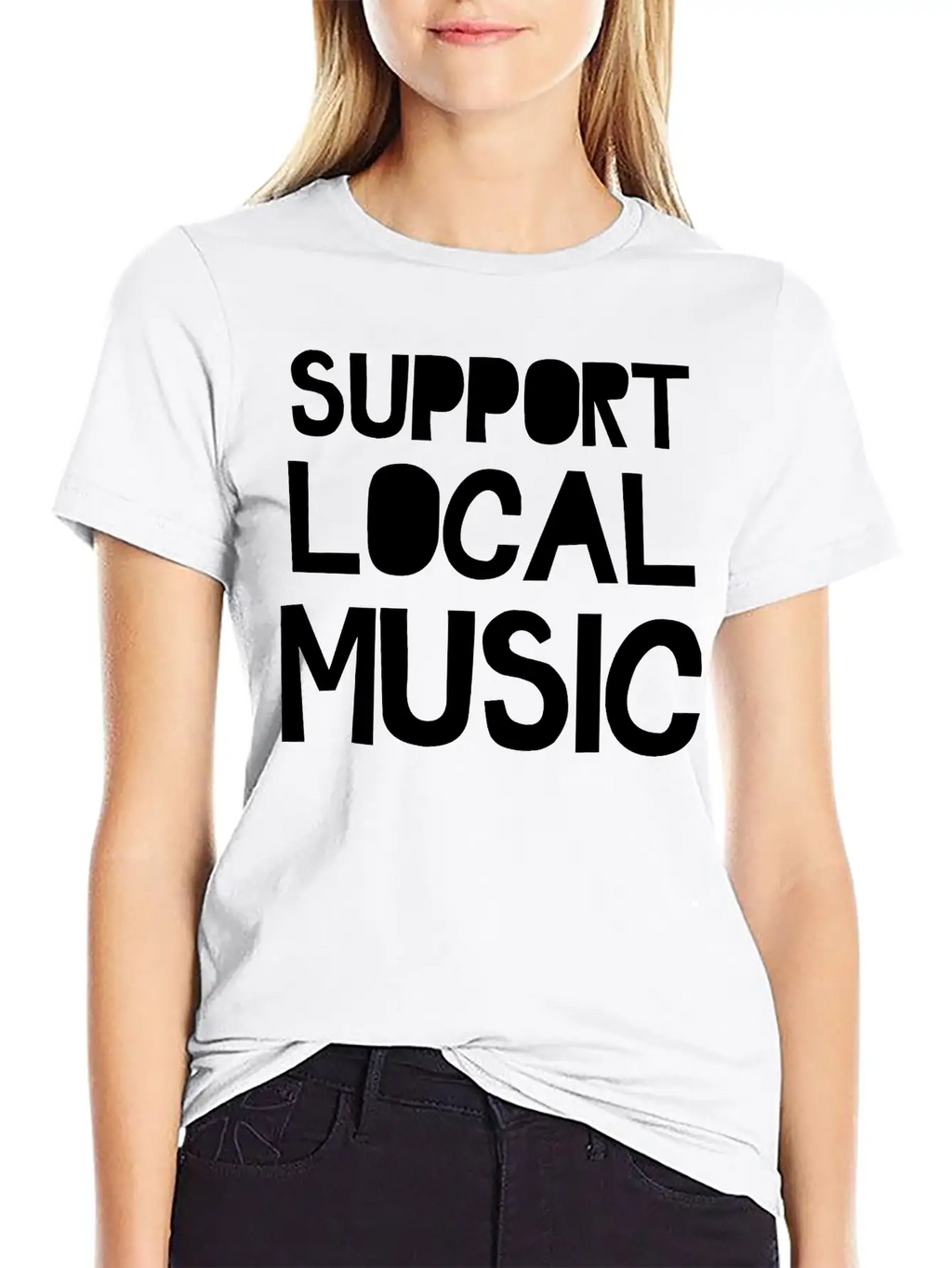 Support Local Music Relaxed Everyday Tee – Lightweight And Durable Cotton
