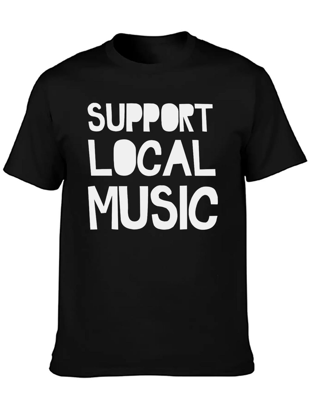Support Local Music Relaxed Everyday Tee – Lightweight And Durable Cotton