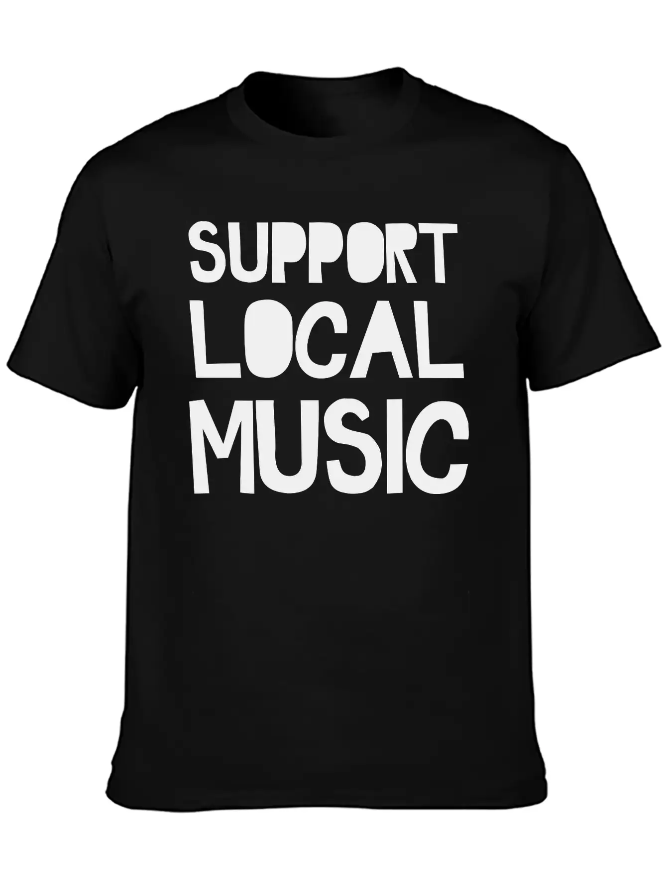 Support Local Music Relaxed Everyday Tee – Lightweight And Durable Cotton
