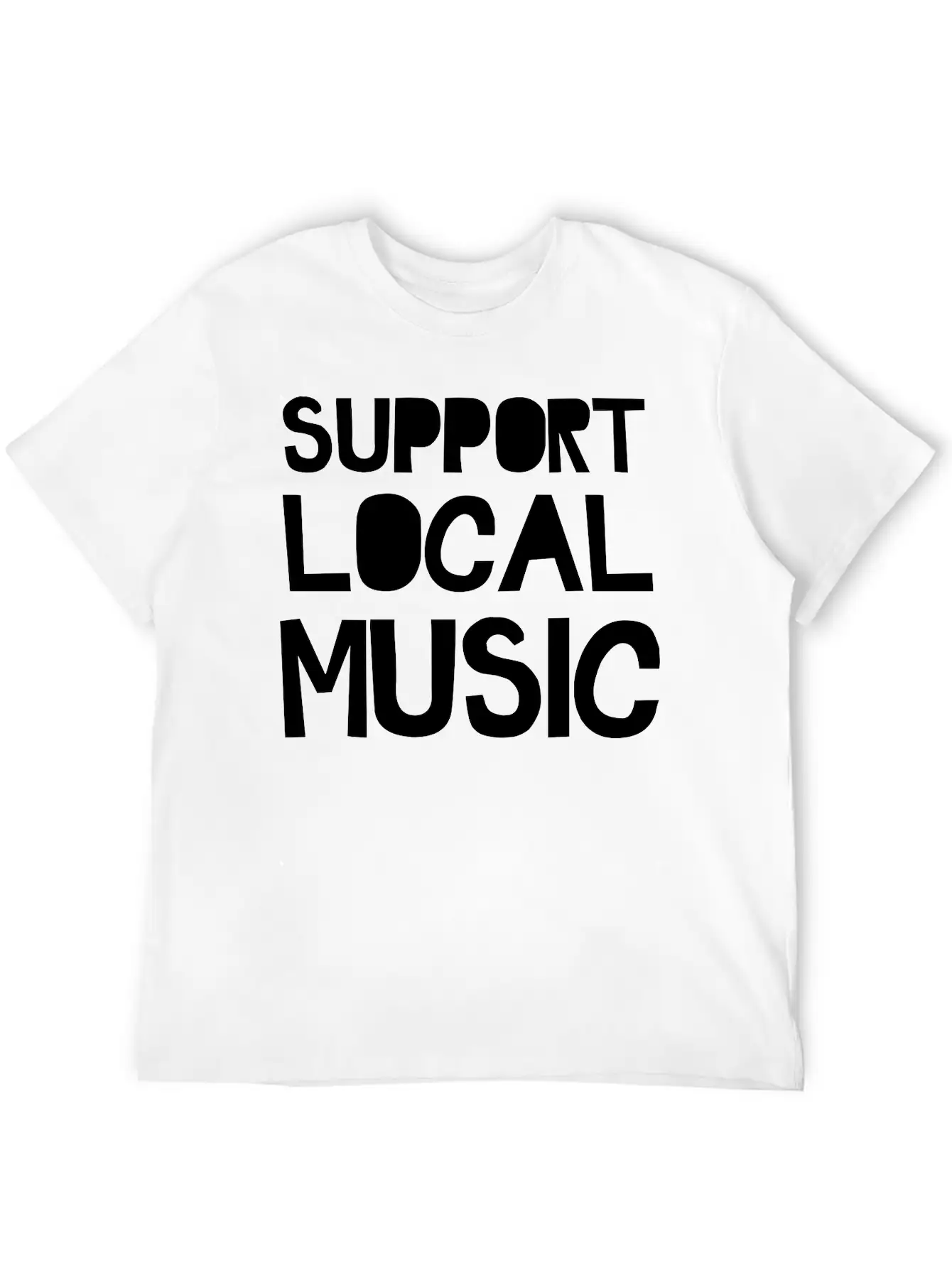 Support Local Music Relaxed Everyday Tee – Lightweight And Durable Cotton