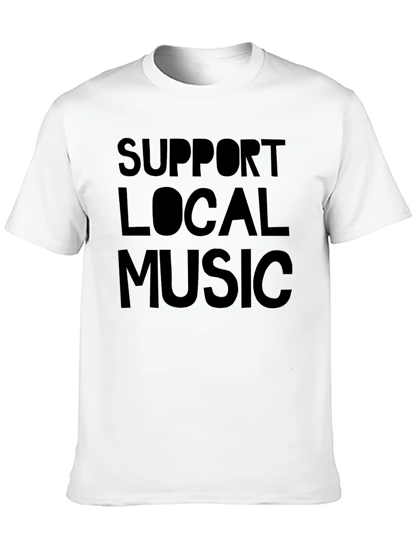 Support Local Music Relaxed Everyday Tee – Lightweight And Durable Cotton
