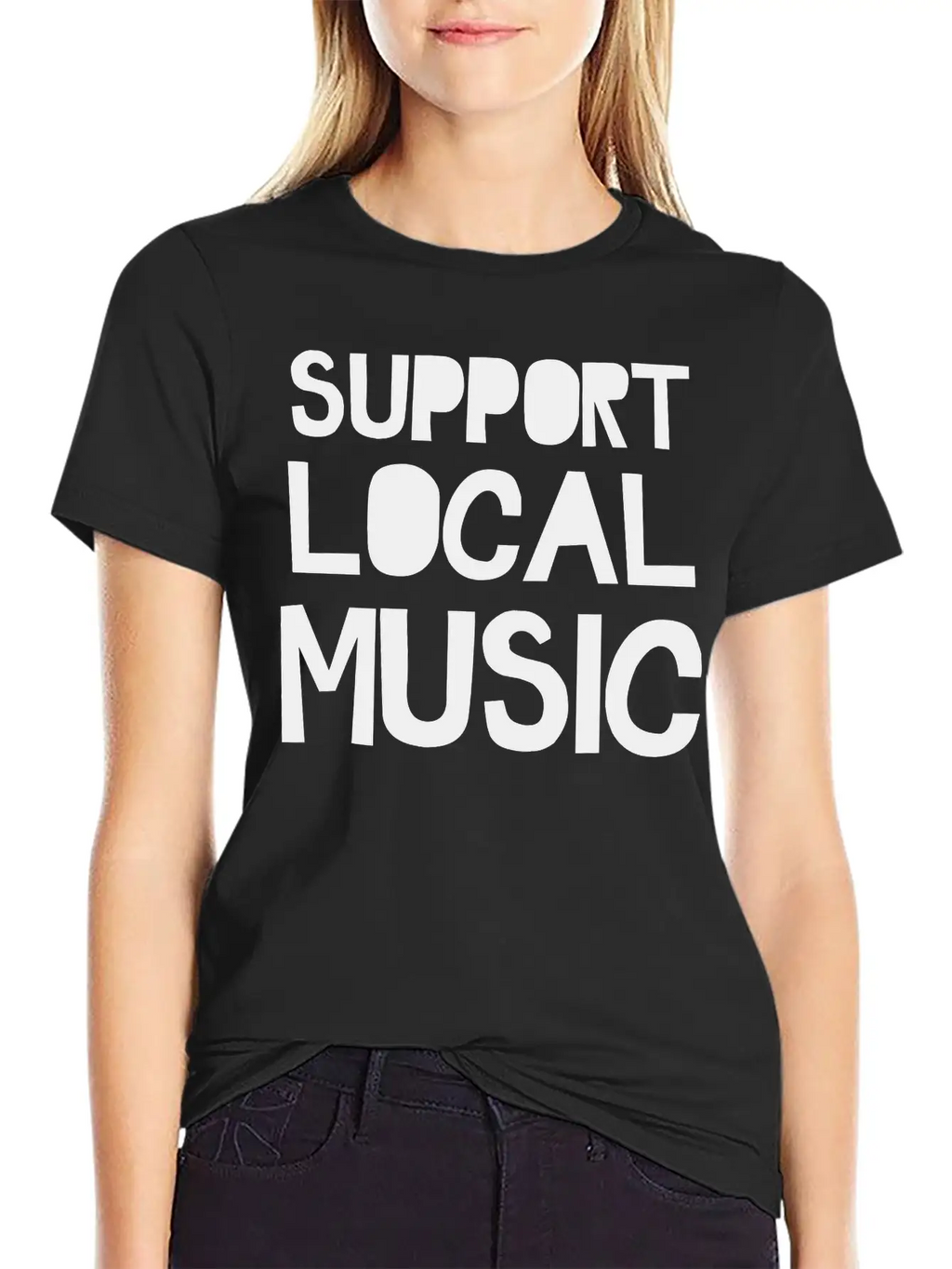 Support Local Music Relaxed Everyday Tee – Lightweight And Durable Cotton