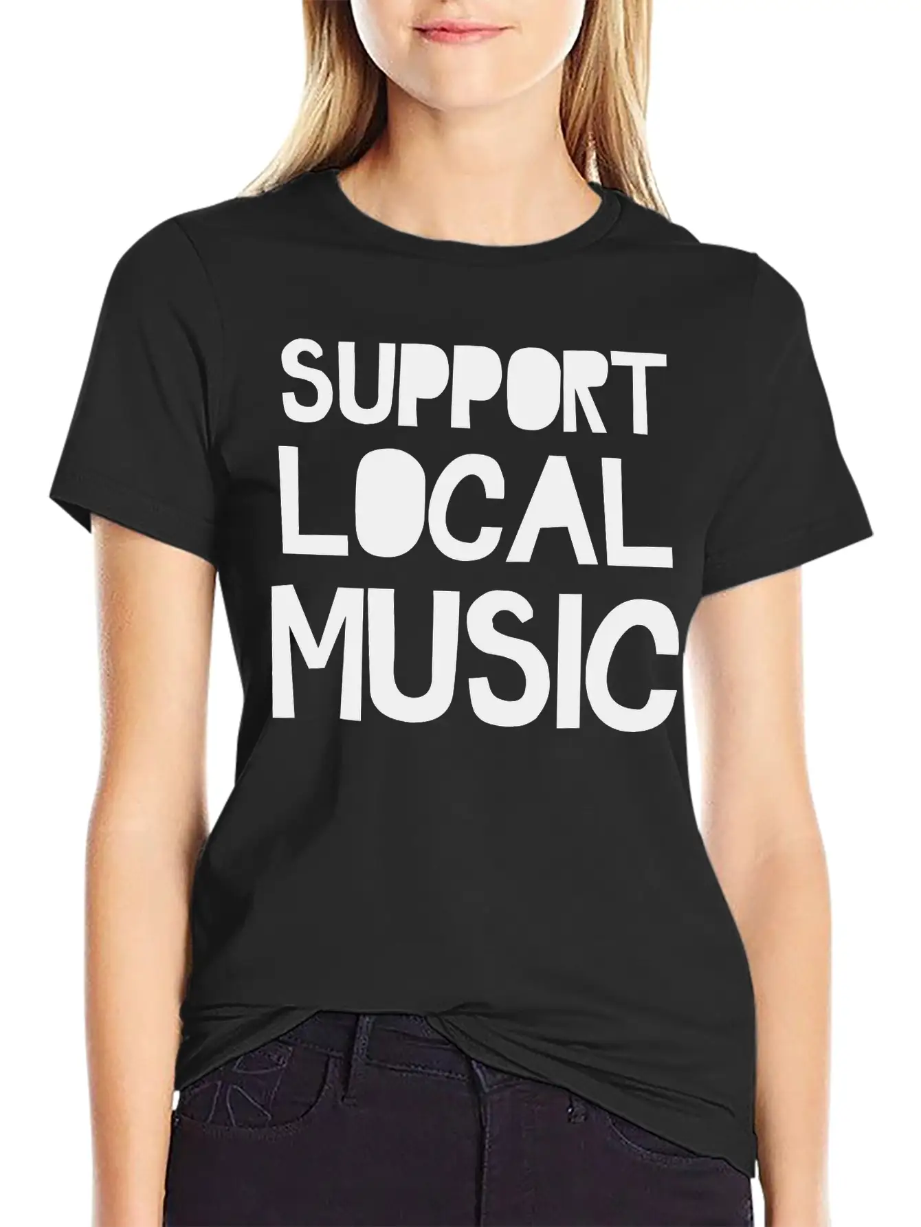 Support Local Music Relaxed Everyday Tee – Lightweight And Durable Cotton