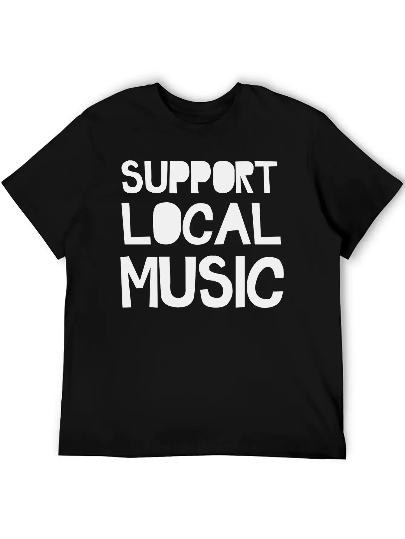 Support Local Music Relaxed Everyday Tee – Lightweight And Durable Cotton