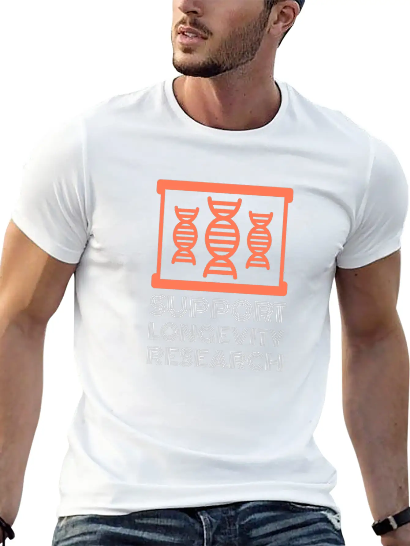 Support Longevity Research Stylish Everyday T-Shirt – Unisex Basic Cotton Tee