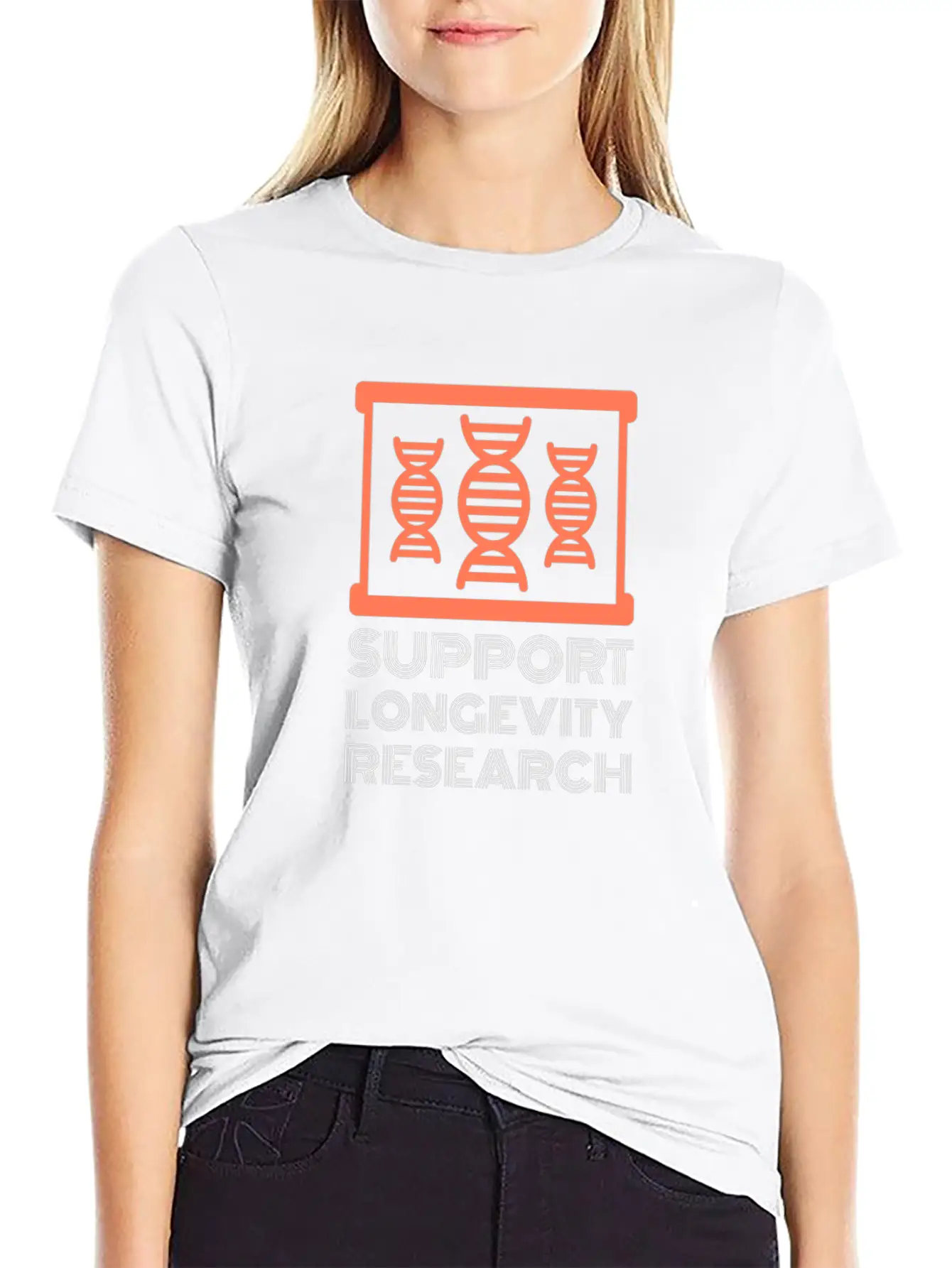 Support Longevity Research Stylish Everyday T-Shirt – Unisex Basic Cotton Tee