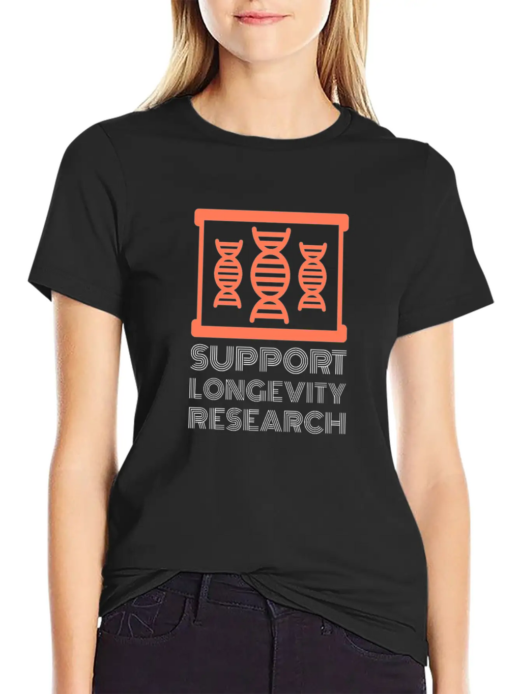Support Longevity Research Stylish Everyday T-Shirt – Unisex Basic Cotton Tee