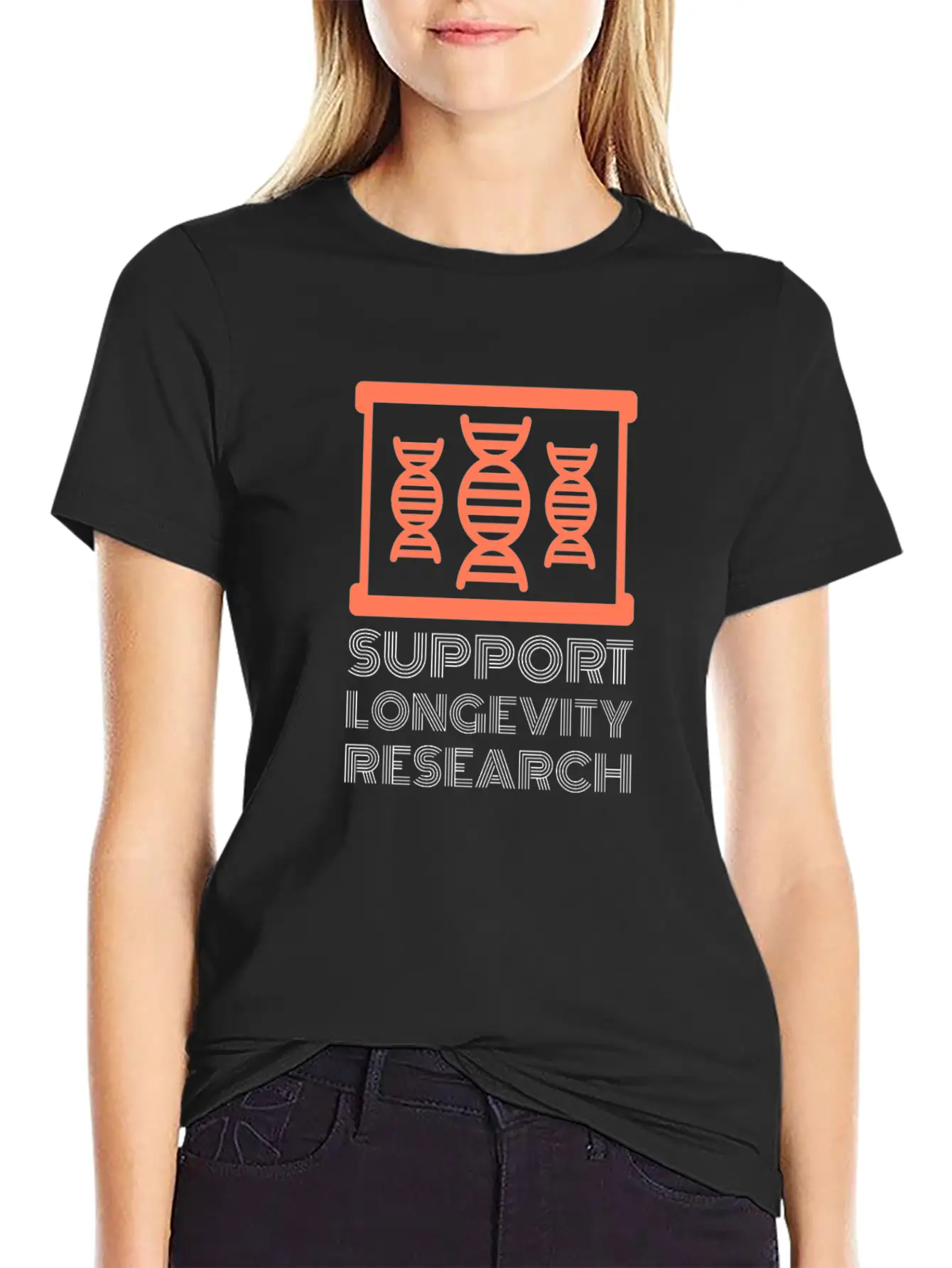 Support Longevity Research Stylish Everyday T-Shirt – Unisex Basic Cotton Tee